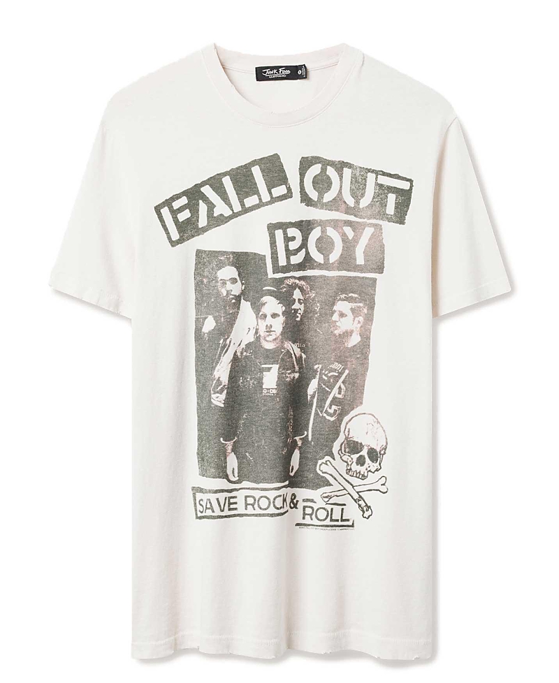 Junk Food Clothing Unisex Fallout Boy Save Rock and Roll Vintage Tee