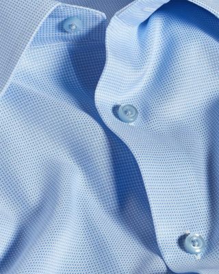 Trim Fit Micro Dobby Solid Dress Shirt