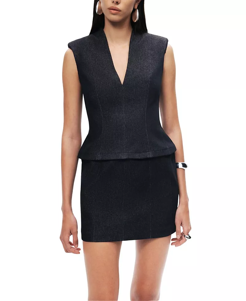 Nocturne Sleeveless Tailored Mini Dress