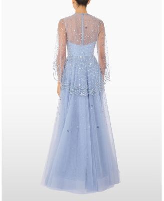 Oliver Beaded-Applique Maxi Dress