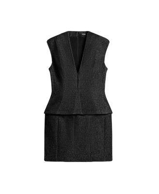  Sleeveless Tailored Mini Dress