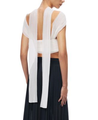  Strapless Draped Bustier Top