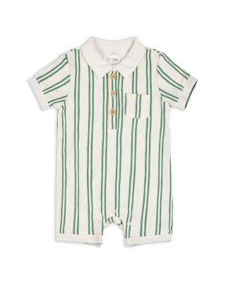 Boys' Striped Polo Romper - Baby 