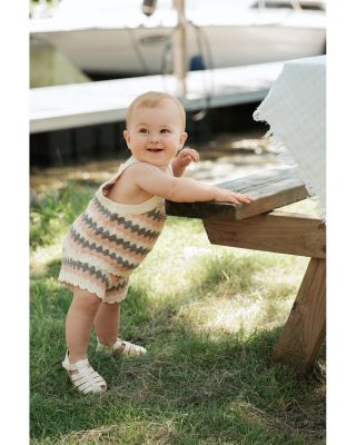 Girls' Faux Crochet Knit Top & Shorts Set - Baby