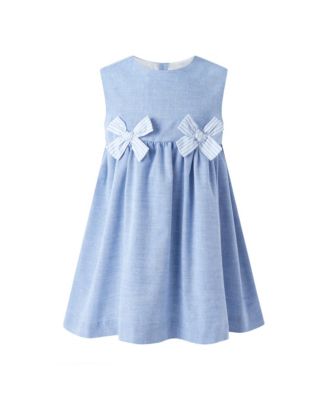  Girl's Chambray Bow Dress - Little Kid, Big Kid