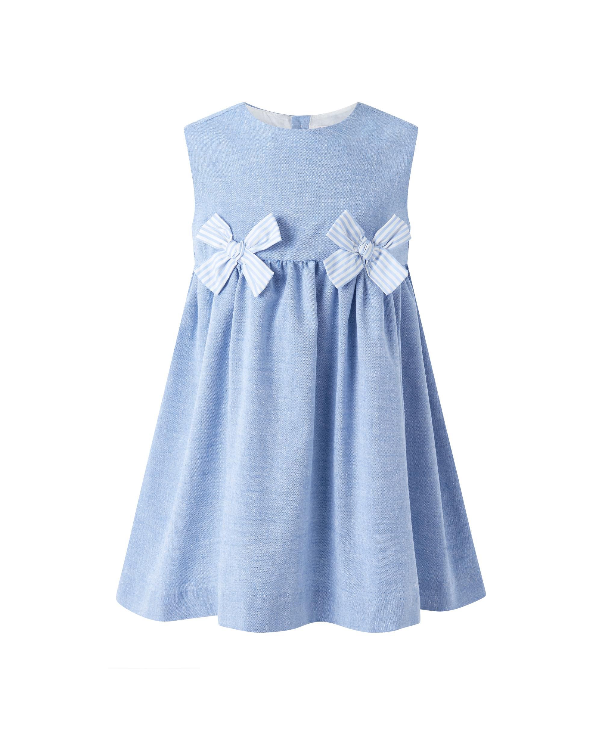 Girl's Chambray Bow Dress - Little Kid, Big Kid - Image 1