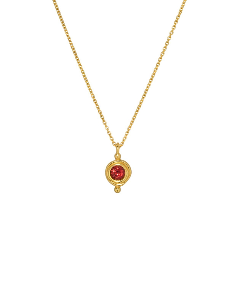 Ottoman Hands Birthstone Pendant Necklace