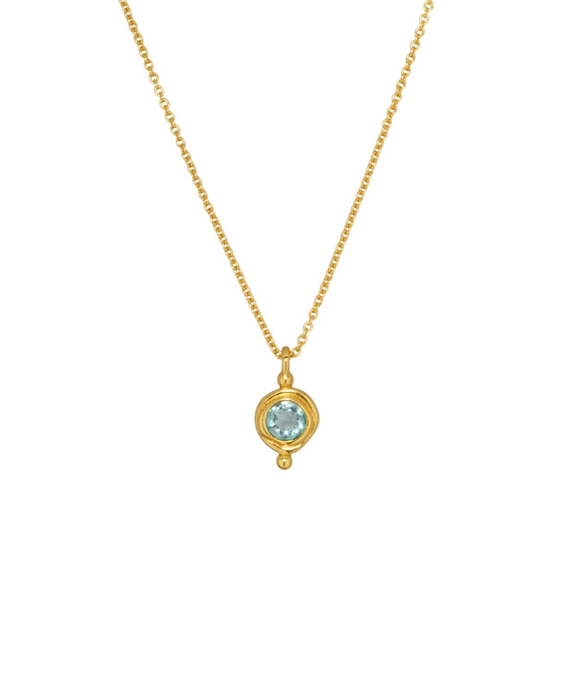 Ottoman Hands Birthstone Pendant Necklace · One Size