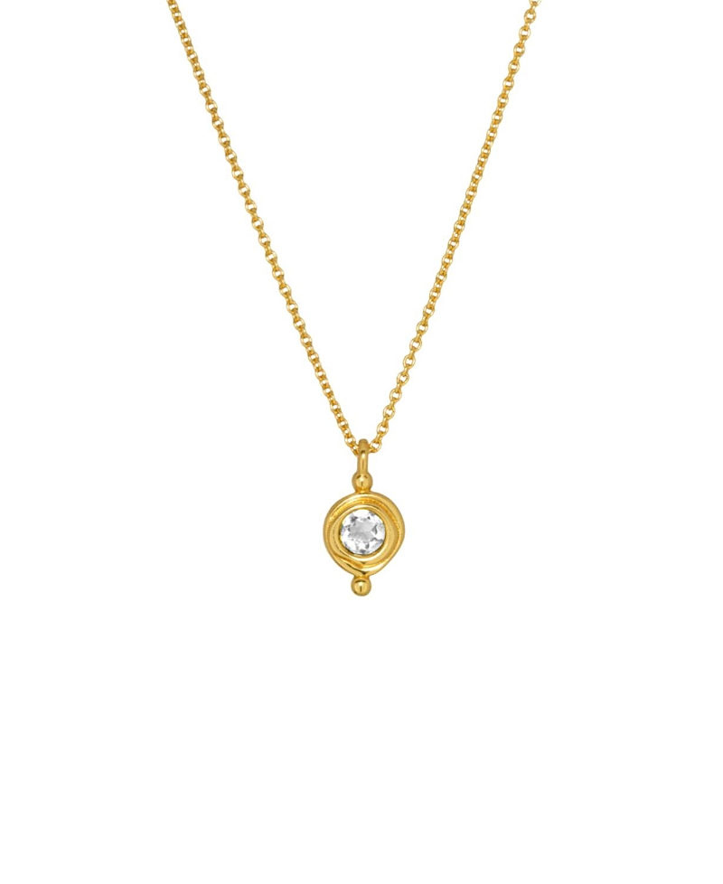 Ottoman Hands Birthstone Pendant Necklace · One Size