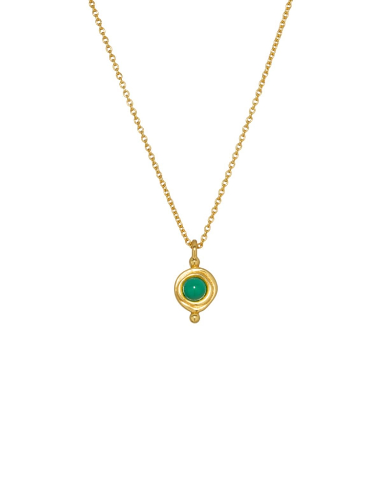 Ottoman Hands Birthstone Pendant Necklace