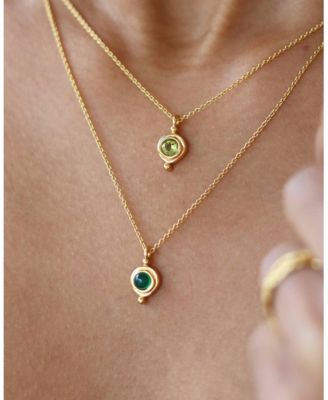  Birthstone Pendant Necklace