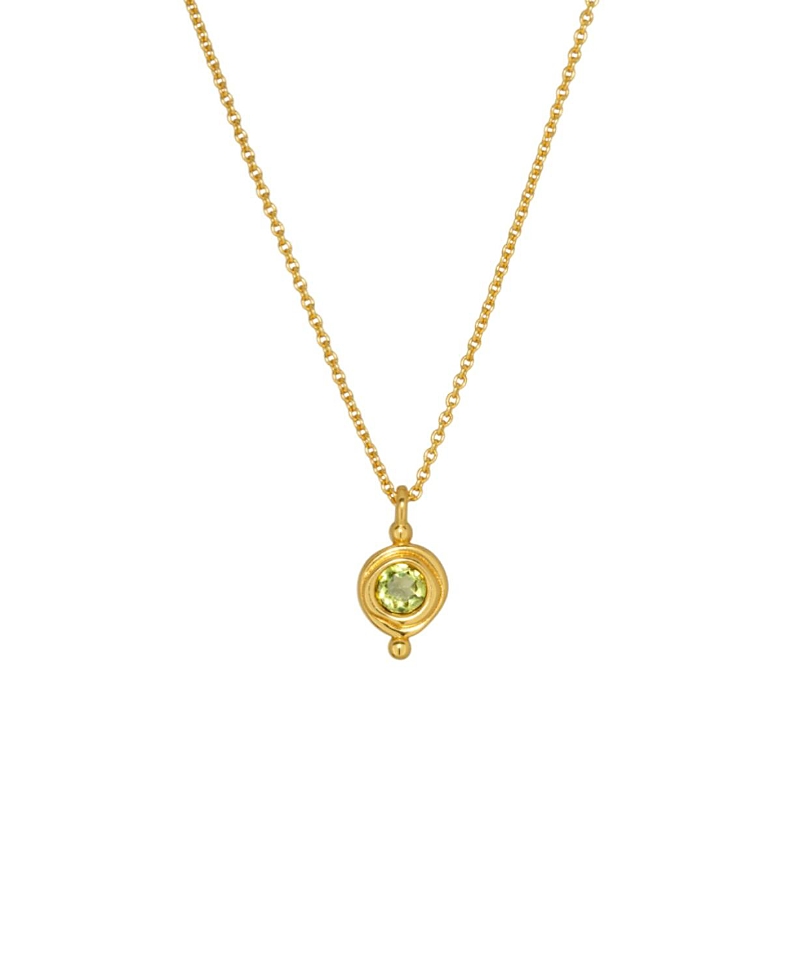 Ottoman Hands Birthstone Pendant Necklace