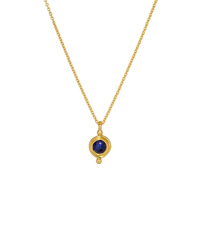 Ottoman Hands Birthstone Pendant Necklace