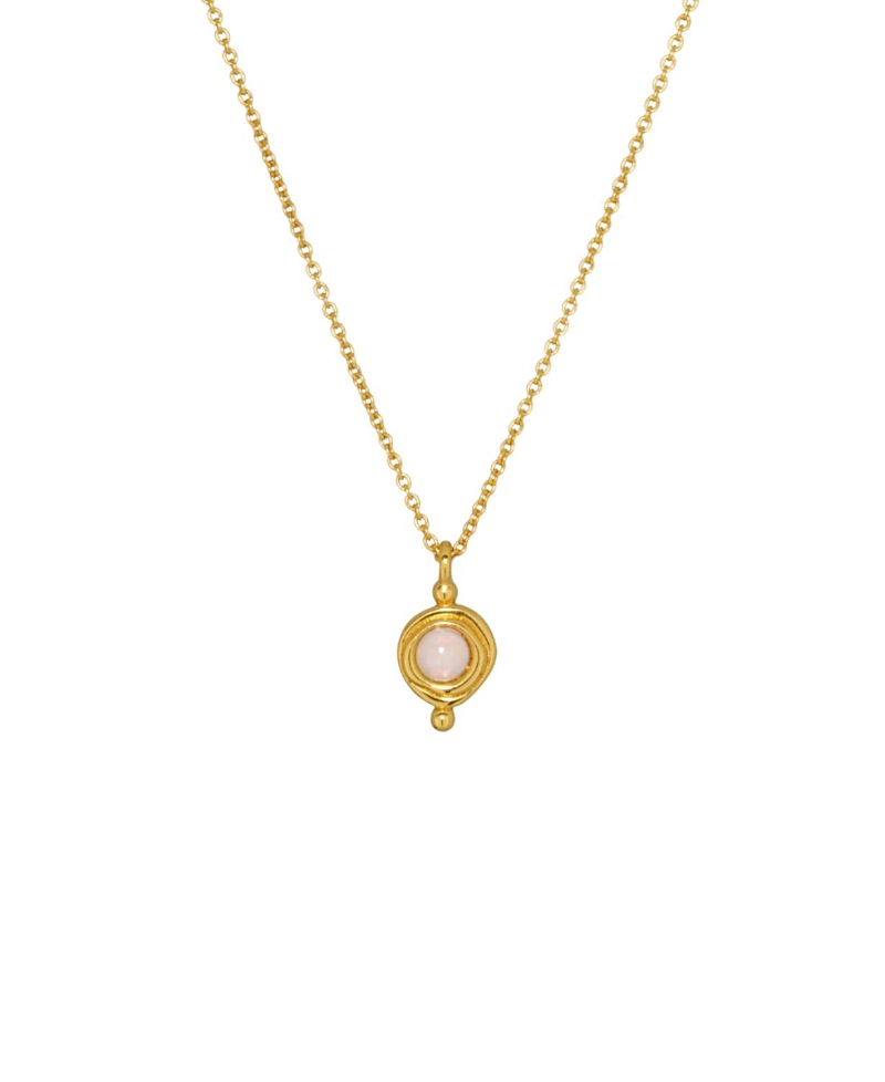 Ottoman Hands Birthstone Pendant Necklace