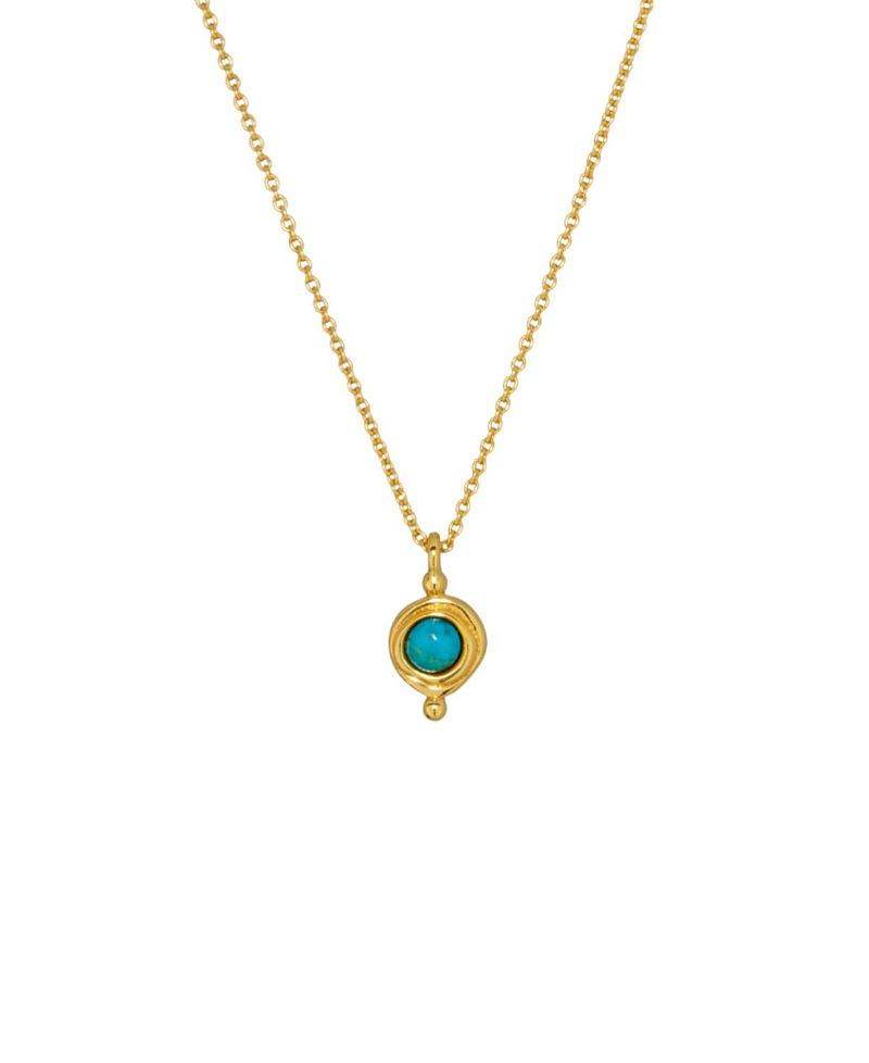 Ottoman Hands Birthstone Pendant Necklace