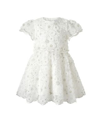Girls' 3D Scalloped Sequin Dress - Little Kid, Big Kid