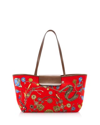 Small Embellished Cotton Tote Bag