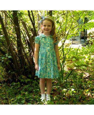  Girls' Floral Button-front Dress - Little Kid, Big Kid