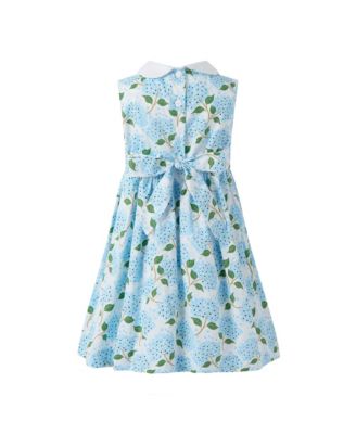  Girls' Hydrangea Peter Pan Collar Dress - Little Kid, Big Kid