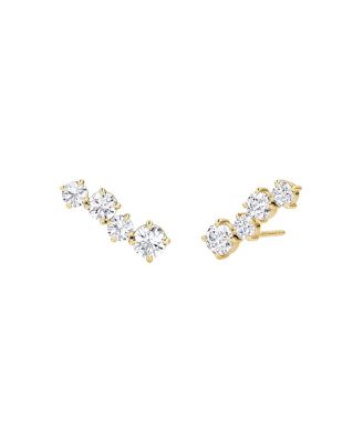  Cosmos Studs in 14K Gold, 1.22ctw Round Brilliant Lab Grown Diamond