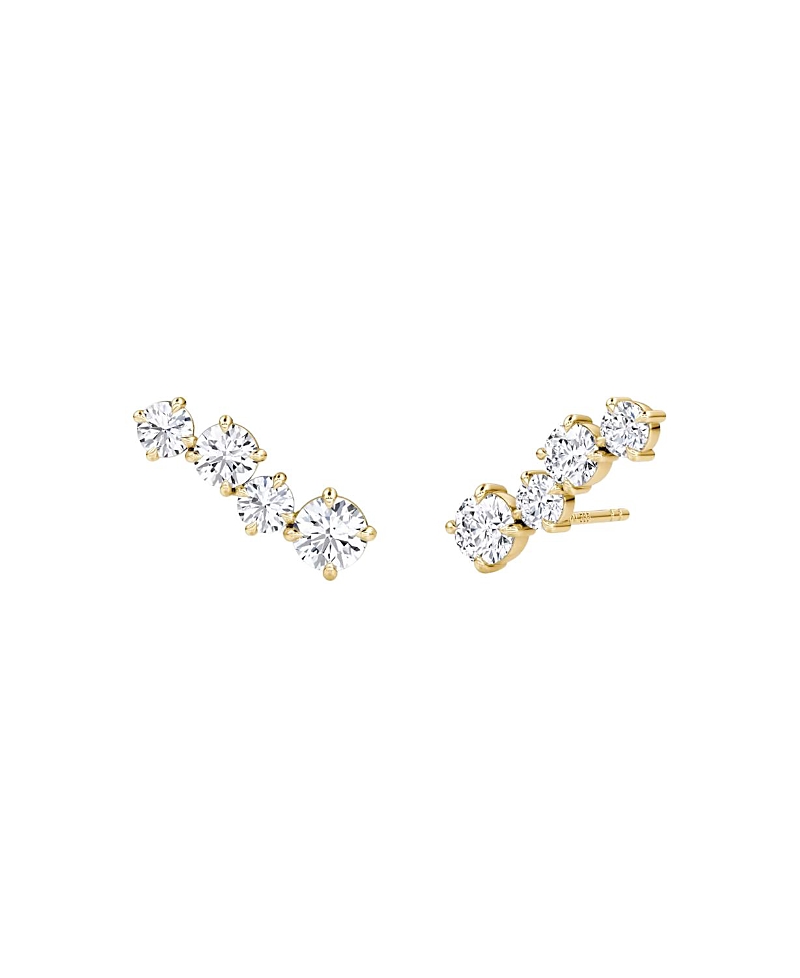 Vrai Cosmos Studs in 14K Yellow Gold, 1.22ctw Round Brilliant Lab Grown Diamond