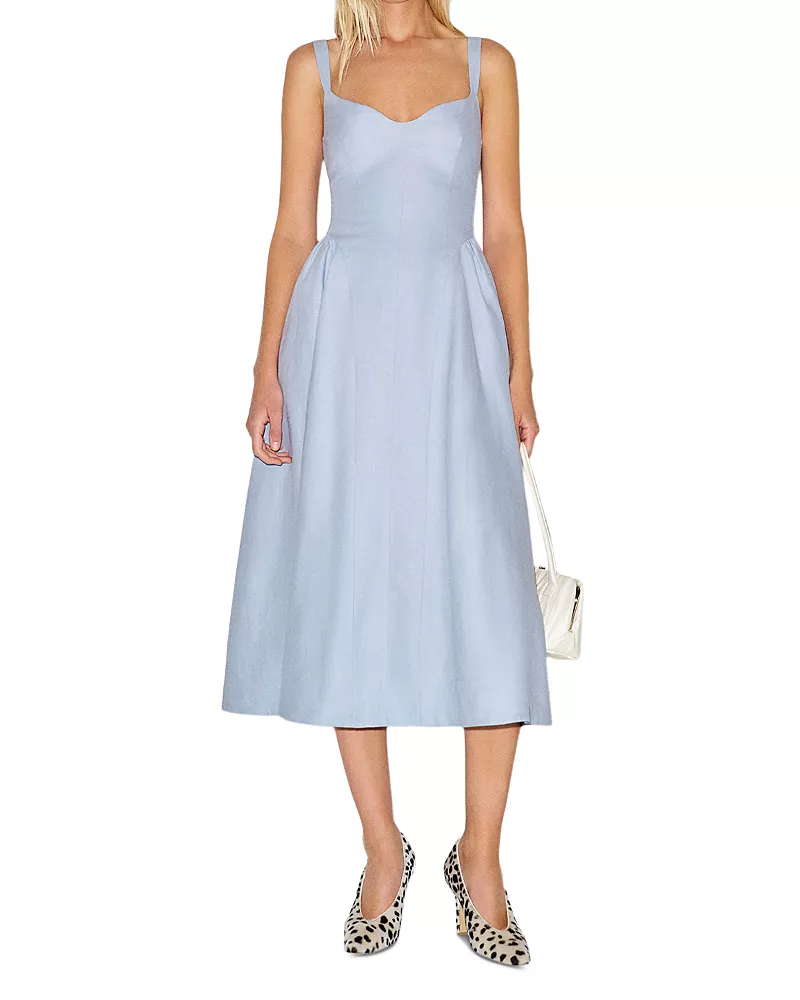 Reformation Birdie Linen Dress