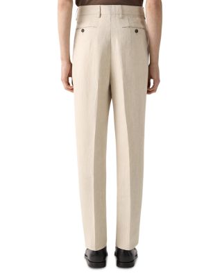 Pleated Linen Pants
