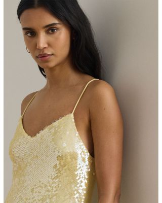 Sequined Sleeveless Cocktail Dress