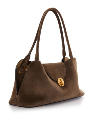 Medium Suede Shoulder Bag 
