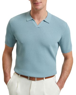 Luthen Short Sleeve Zig Zag Stitch Polo