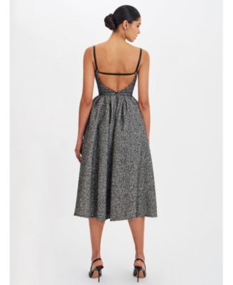  Katalina Tweed Backless Midi Dress