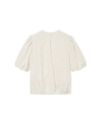  Women's Cotton Textured Floral Top