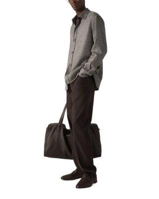 Cashmere, Linen, and Silk Overshirt