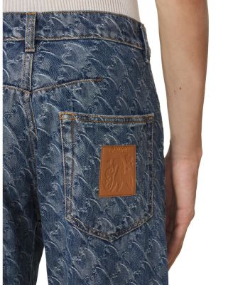 Lunar Year Jacquard Denim Pants