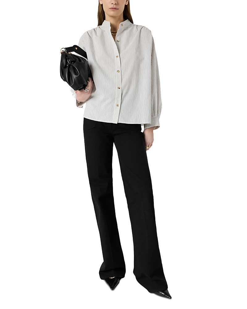 Gerard Darel Calixte Mandarin Collar Shirt