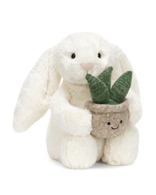 Cream Bunny with Plant Plush - Ages 0+