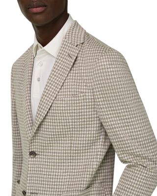 Regular Fit Gingham Linen Blazer