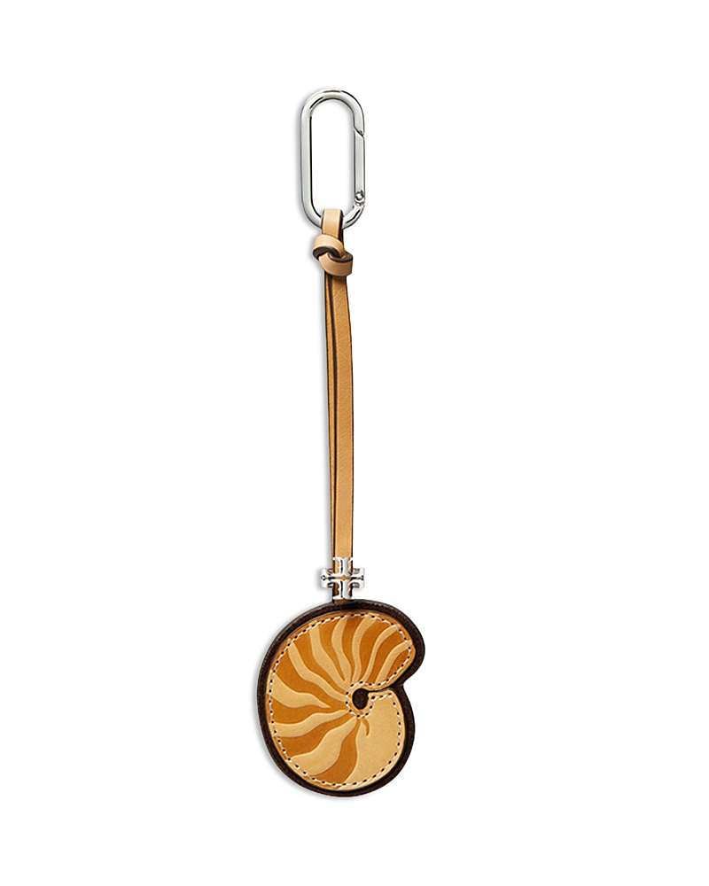 Tory Burch Snail Shell Leather Key Fob · OS