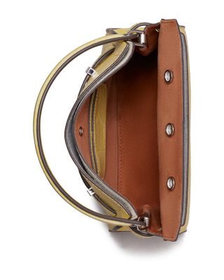 Lee Radziwill Embossed Leather Crossbody Bag