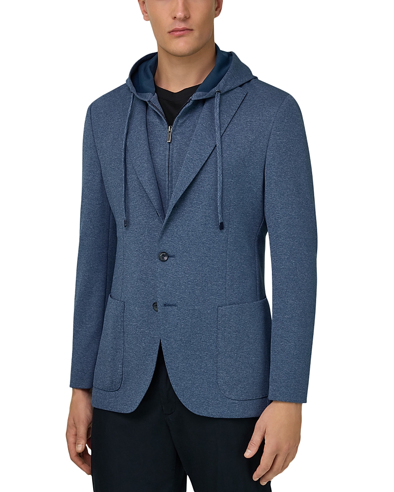 Boggi Milano Regular Fit Jacket & Removable Drawstring Hoodie · 50 IT / 40 US