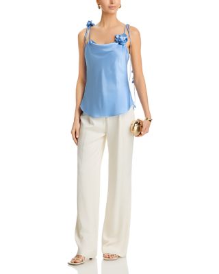 Trailing Flower Marta Silk Camisole Top