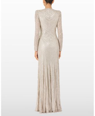  Eve Sequin-Embellished V-neck Dress