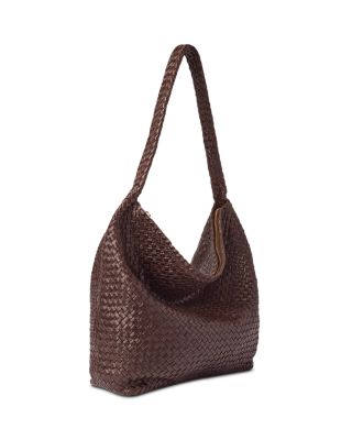 Woven Leather Shoulder Bag
