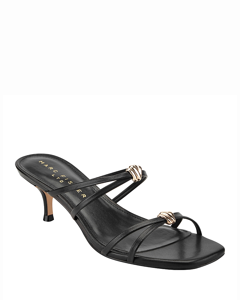 Marc Fisher Ltd. Women's Baizel Slip On Square Toe Dress Sandals