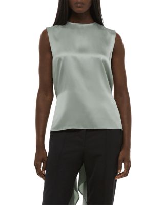 Silk Scarf Drape Top