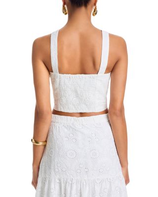 Svea Eyelet Cropped Top