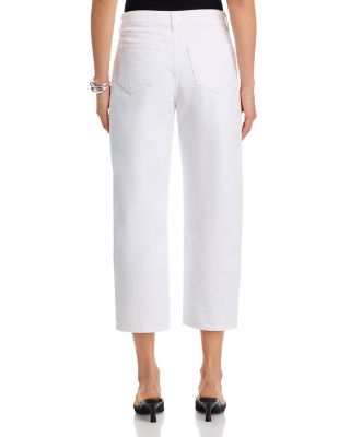 Liora High Rise Stovepipe Jeans in Blanc