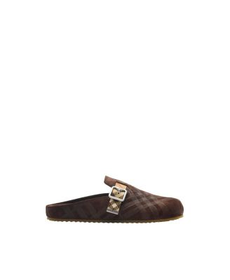 Men's Check Suede Urchin Clogs
