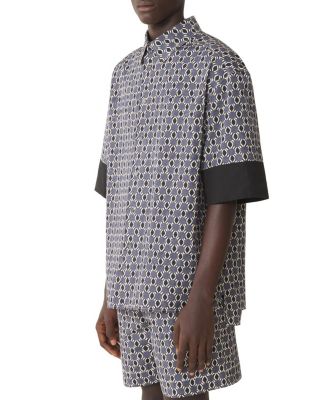 Loose-Fit Printed Cotton Shirt