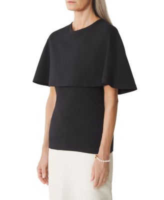 Cape T-Shirt In Cotton and Silk